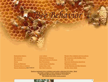 Tablet Screenshot of beebehavior.com